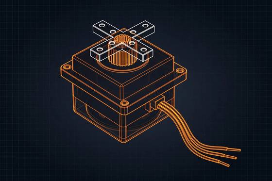 AI illustration of the MG996R servo