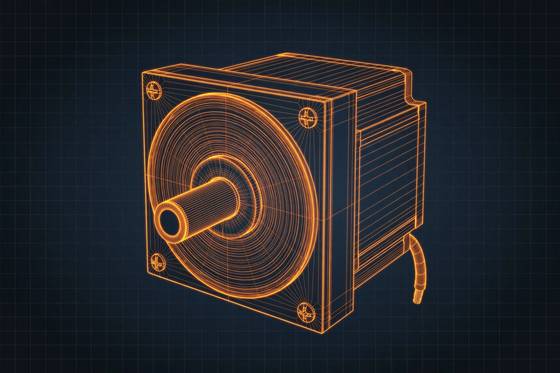 AI illustration of the Stepper motor NEMA 17